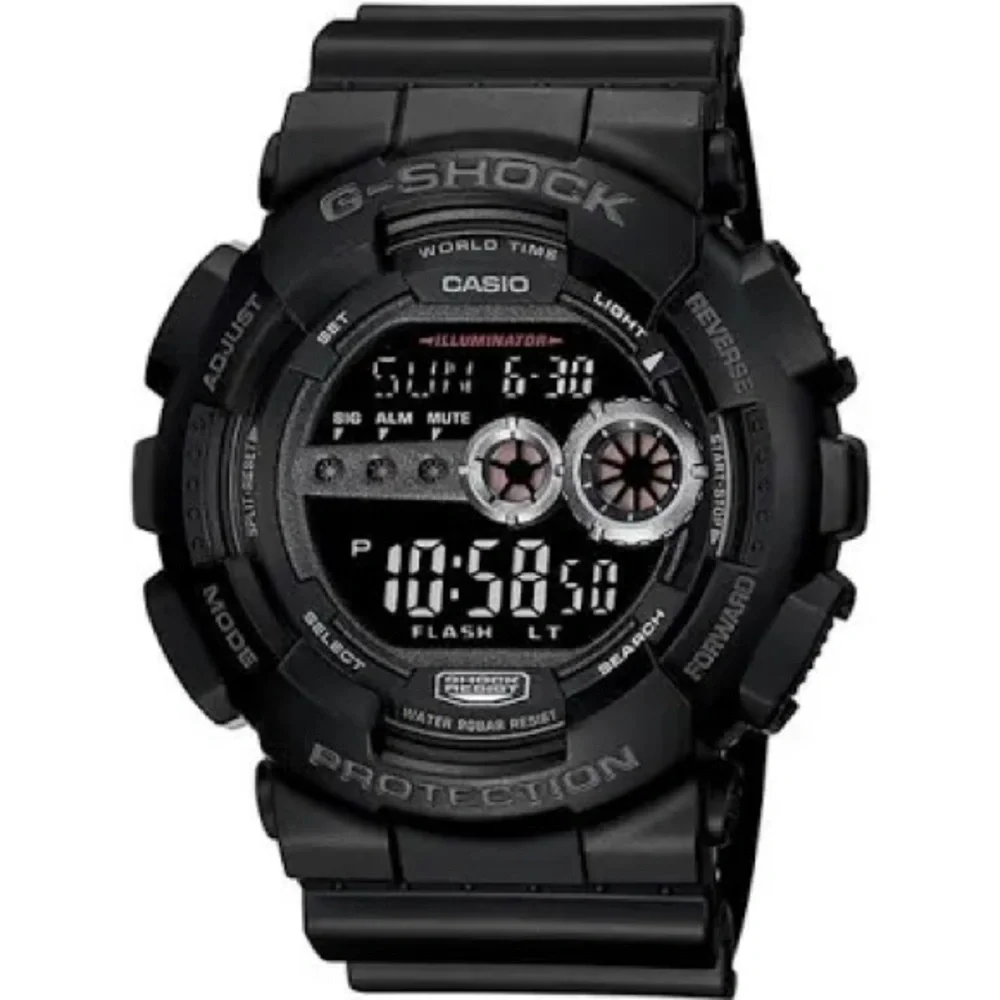 Casio G-Shock Watch Men Black 3263 GD-100 Backlight 200M WR Time